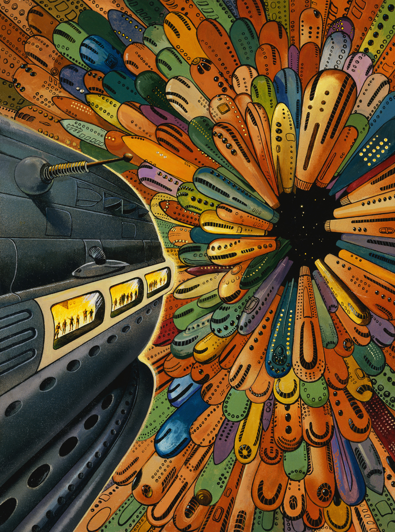 Illustration for article titled The Most Vibrant Pulp Science Fiction Art You'll See This Week